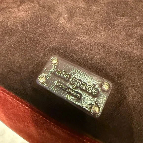 KATE SPADE LARGE SHERWOOD FOREST SUEDE LEATHER OWL IDA TOTE PURSE BAG - Picture 6 of 8